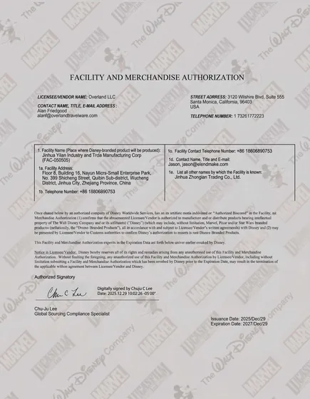 Disney Certificate