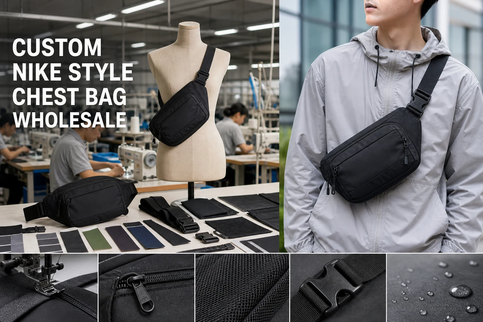 Custom Nike Style Chest Bag Wholesale: The Professional Buyer’s 2026 Sourcing Guide