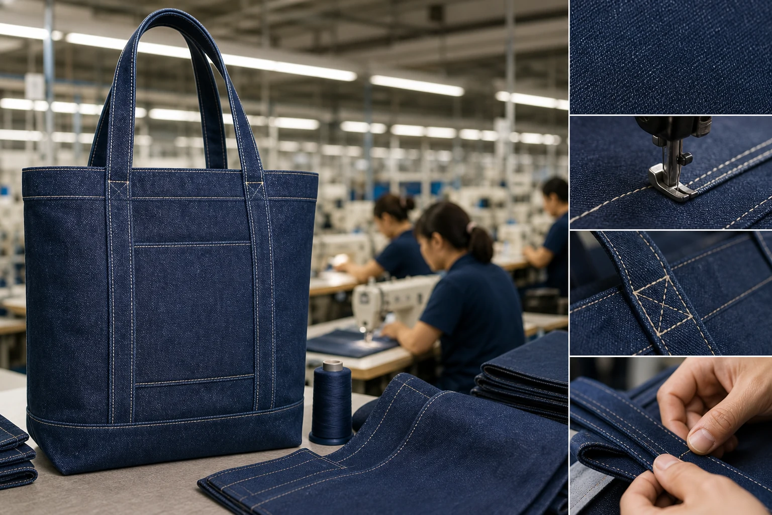 The 2026 B2B Guide to Denim Tote Bags Wholesale: Beyond Aesthetics to Industrial Durability (2026 Updated)