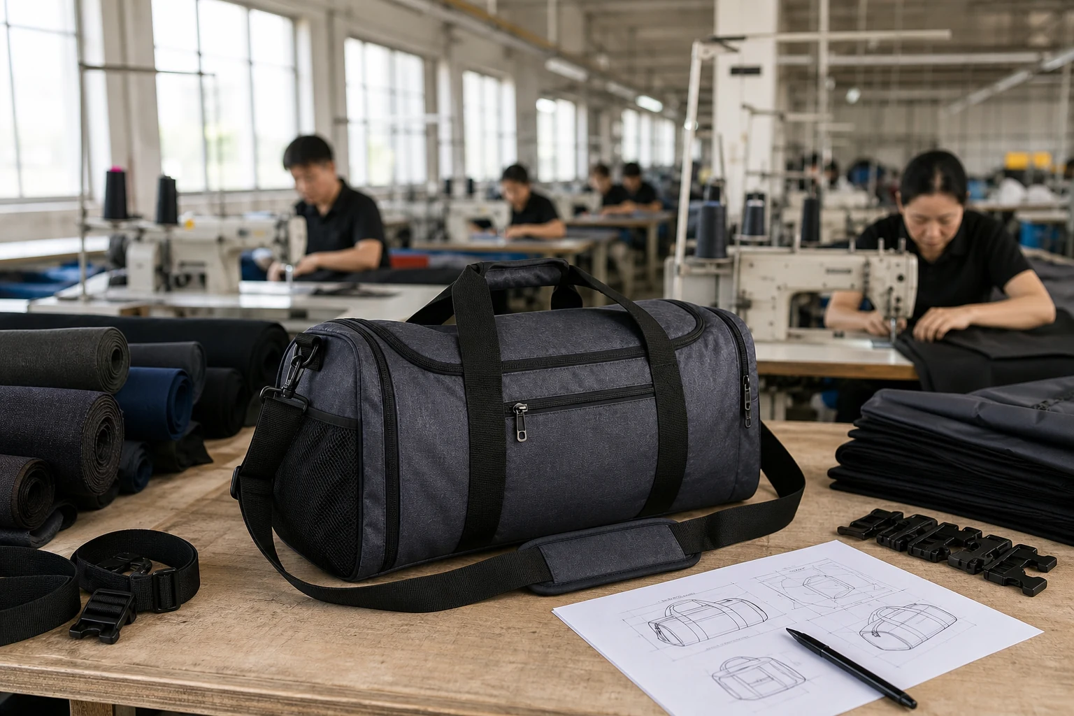Gym Bag OEM Manufacturer Wholesale: Custom Sports Duffel Bags for Fitness Brands