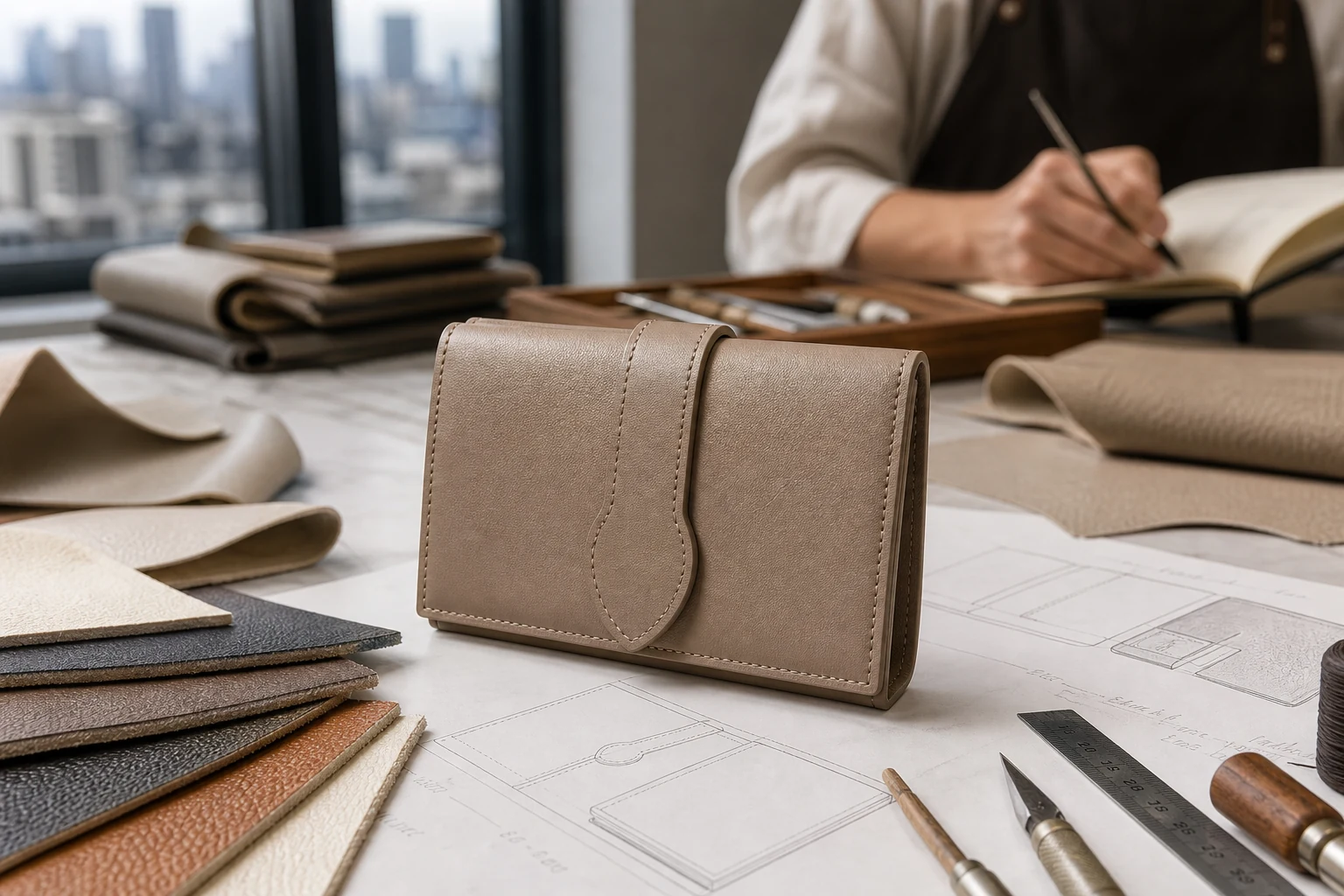 Luxury Leather Wallet Manufacturing: Calfskin Grading, Edge Work and Foil Branding