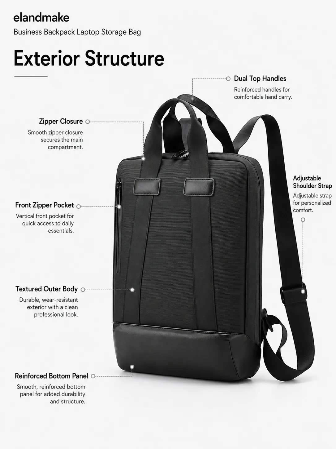 Custom Business Backpack Laptop Storage Bag