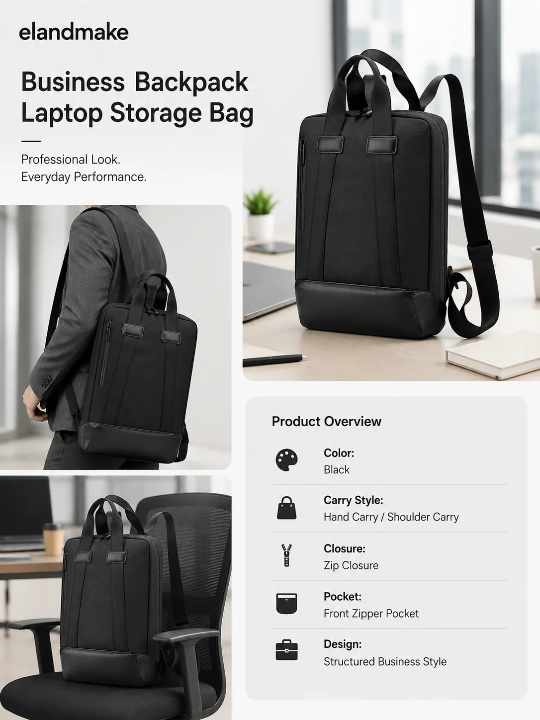 Custom Business Backpack Laptop Storage Bag