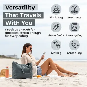 reusable grocery tote bag