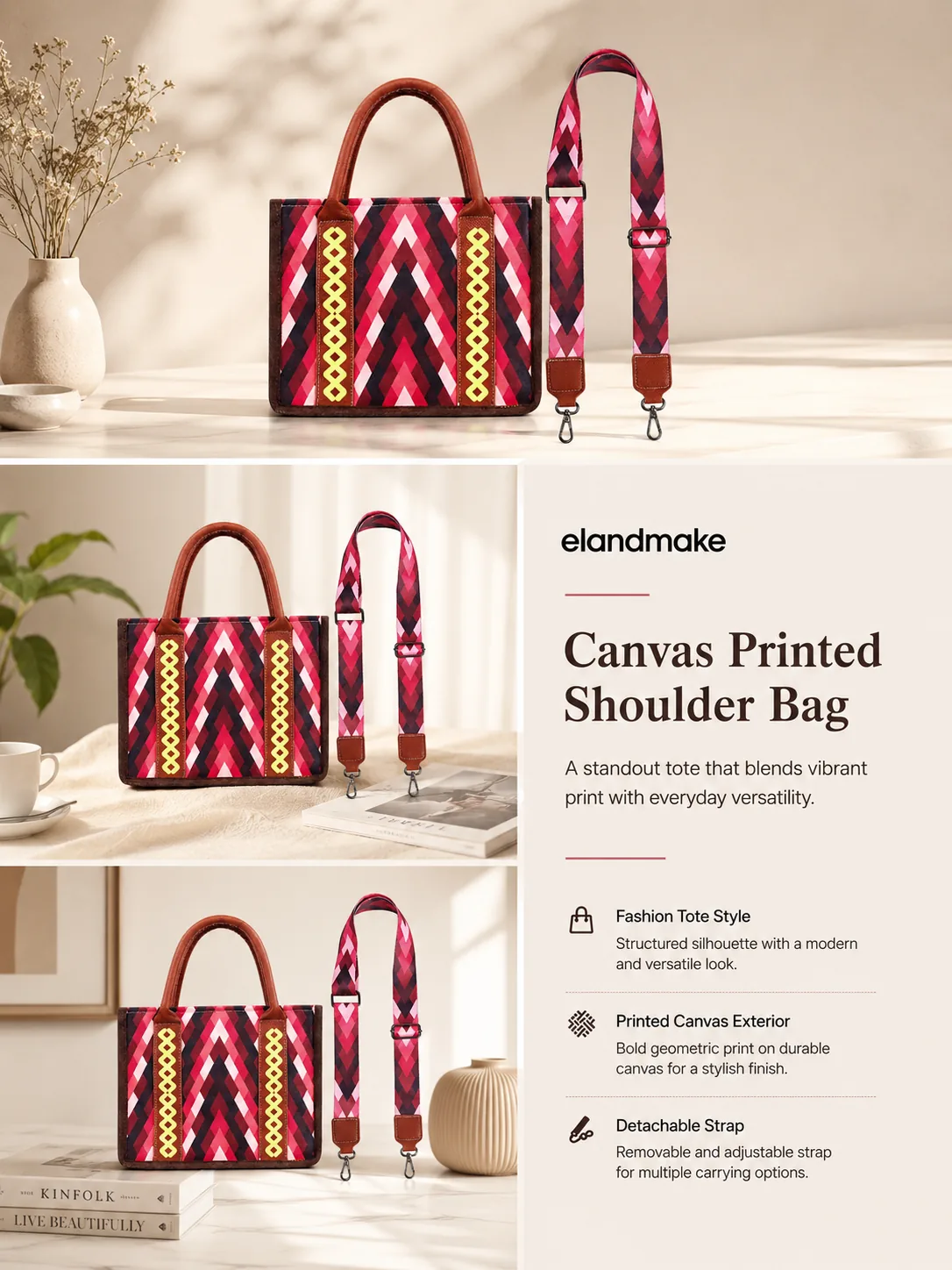 Canvas Printed Shoulder Bag Manufacturer factory