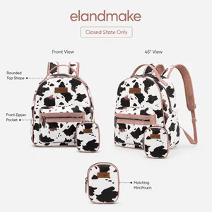 Cow Pattern PU Backpack Travel Bag Manufacturer Factory
