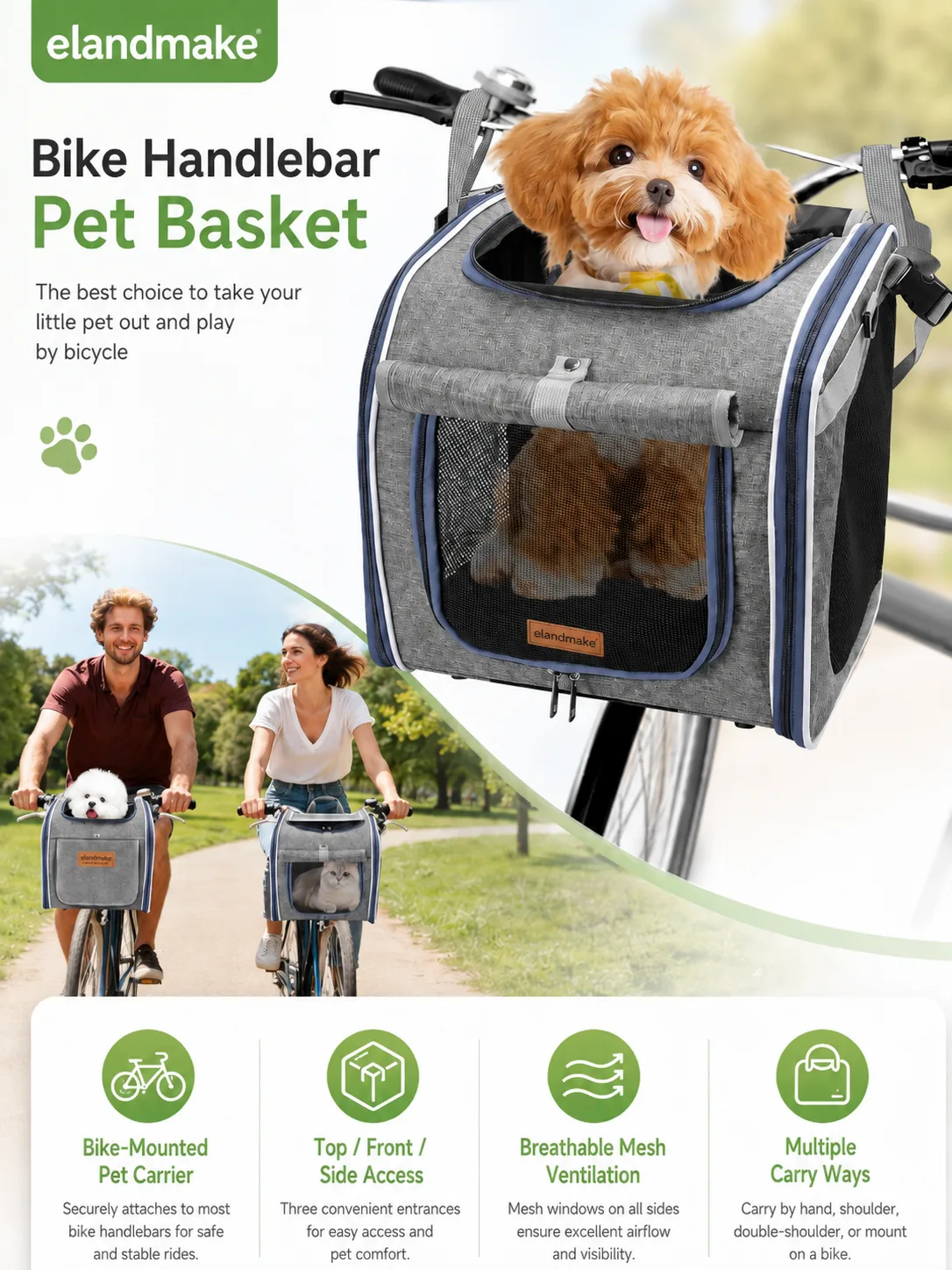 Custom Bike Handlebar Pet Basket Manufacturer