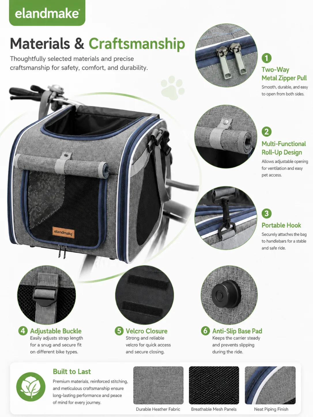Custom Bike Handlebar Pet Basket Manufacturer