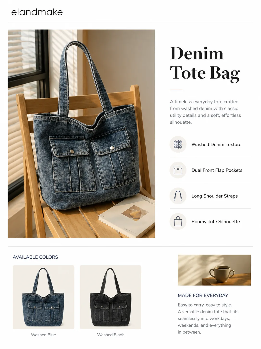 Custom Denim Tote Bag Factory