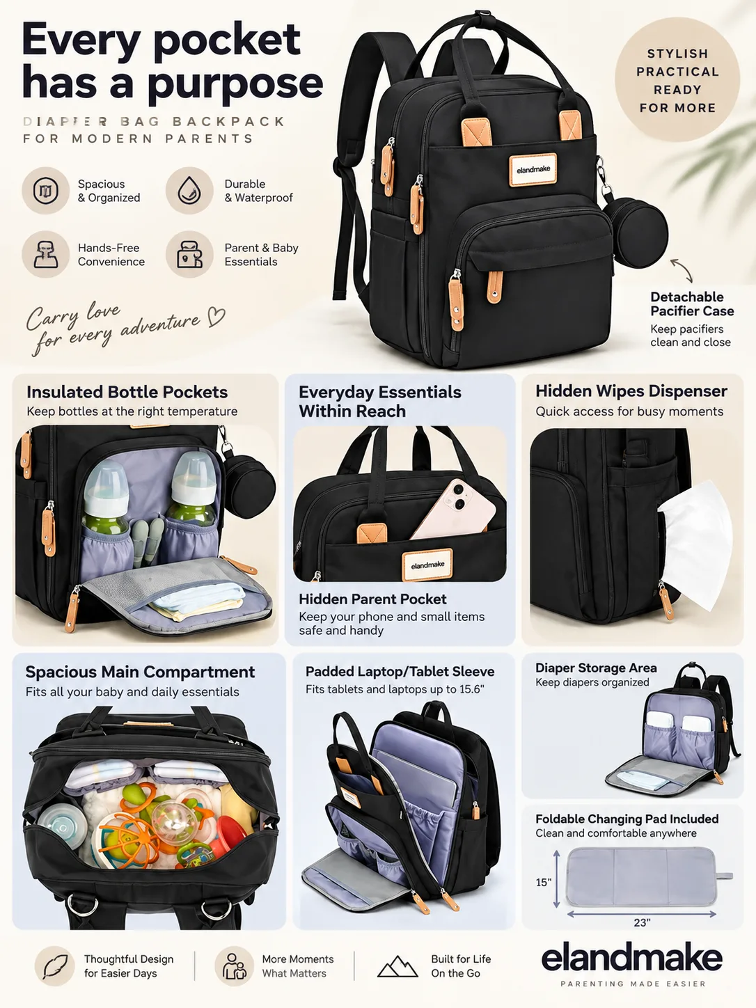 diaper bag backpack manufacturer