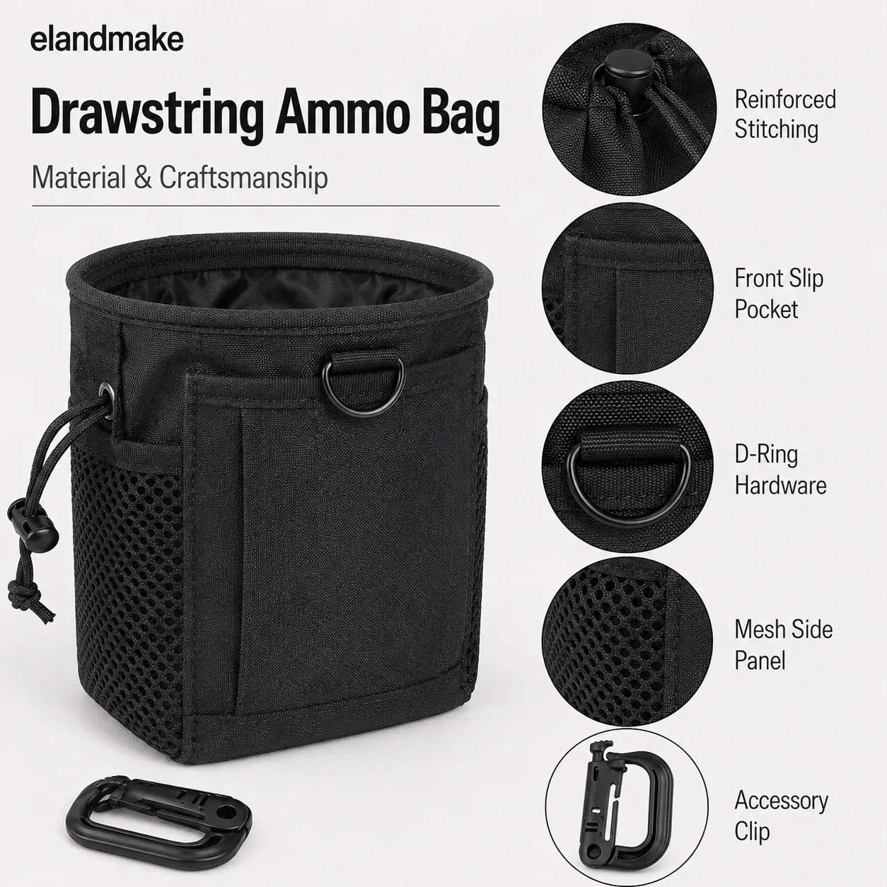 Custom Drawstring Ammo Bag Wholesale