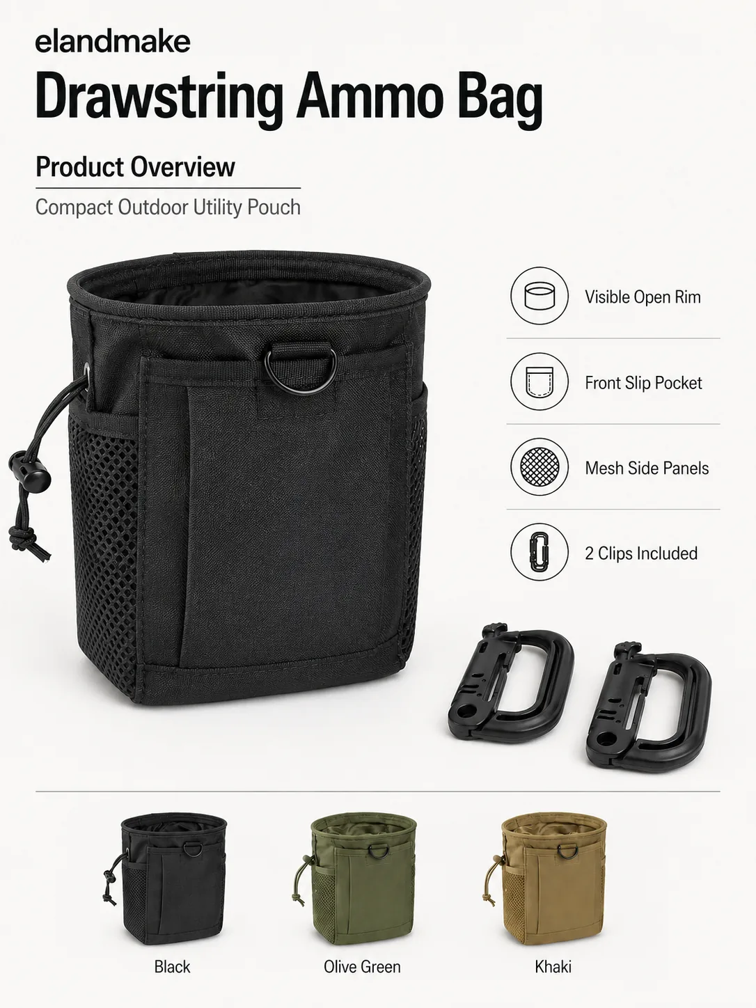 Custom Drawstring Ammo Bag Wholesale