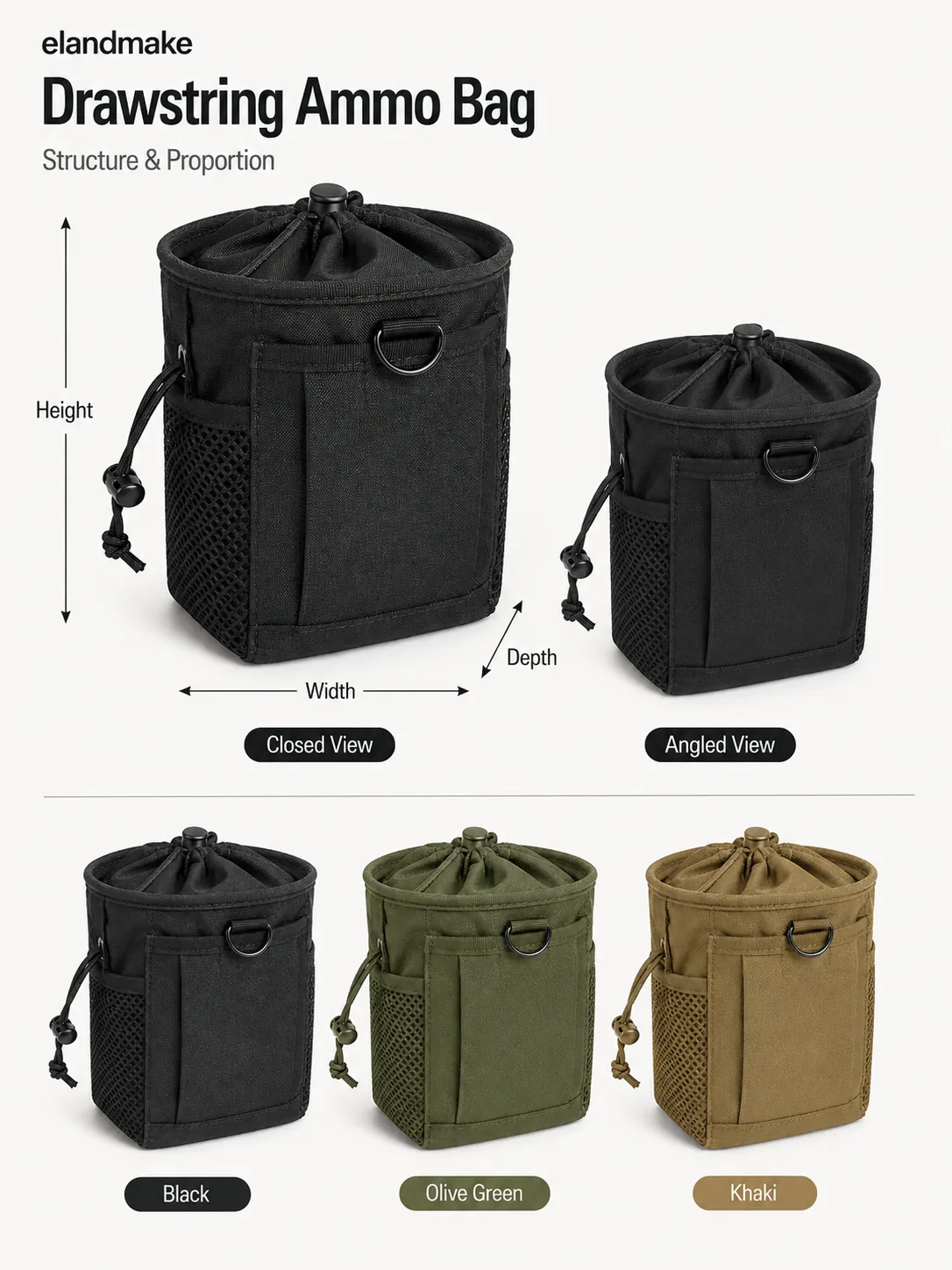 Custom Drawstring Ammo Bag Wholesale