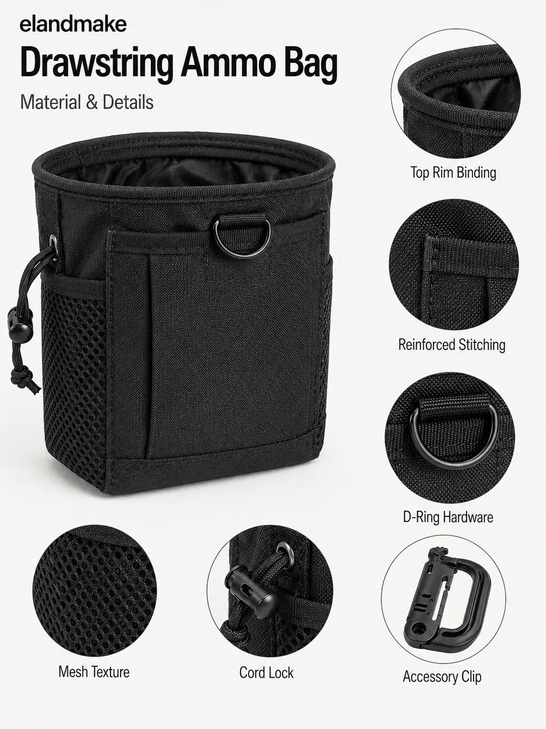 Custom Drawstring Ammo Bag Wholesale