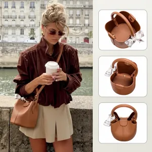faux leather bucket crossbody bag manufacturer