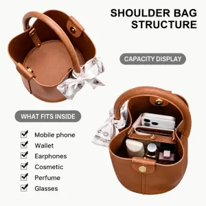 faux leather bucket crossbody bag manufacturer