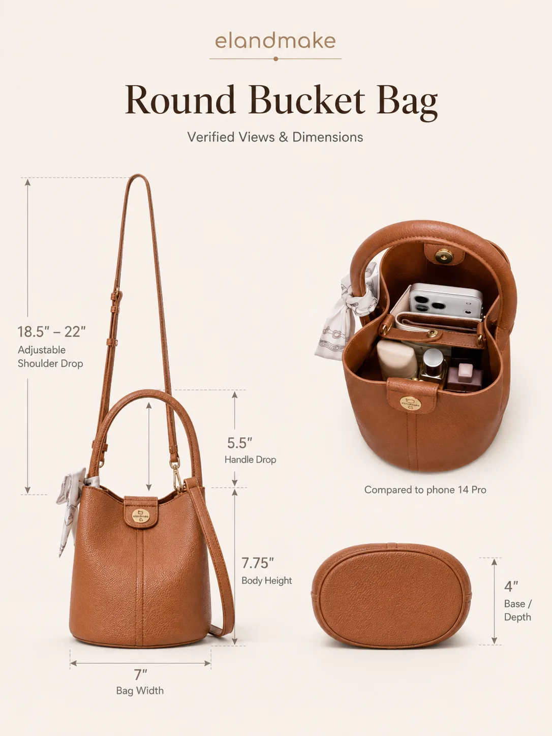 faux leather bucket crossbody bag manufacturer