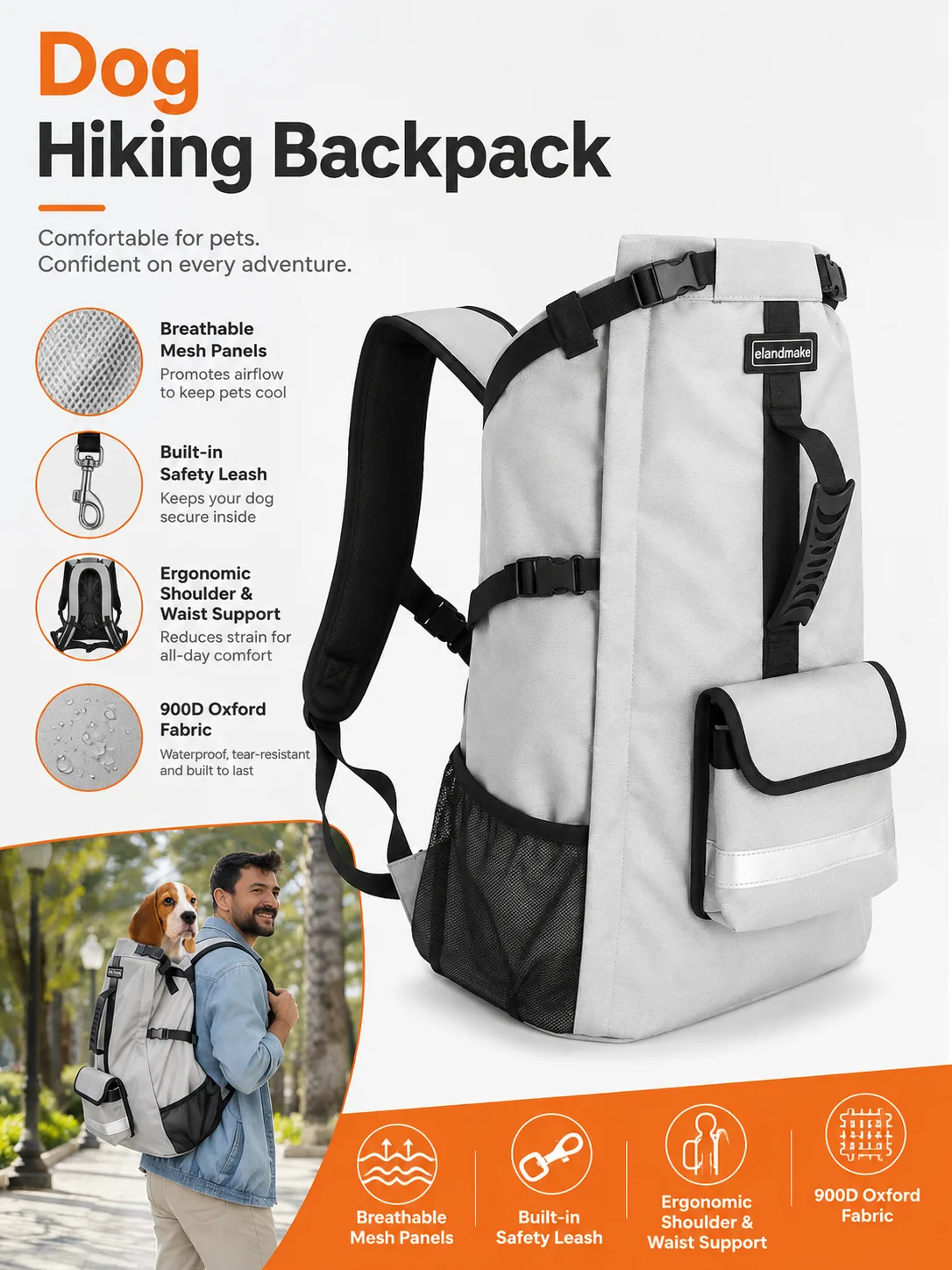 Dog Hiking Backpack Factory