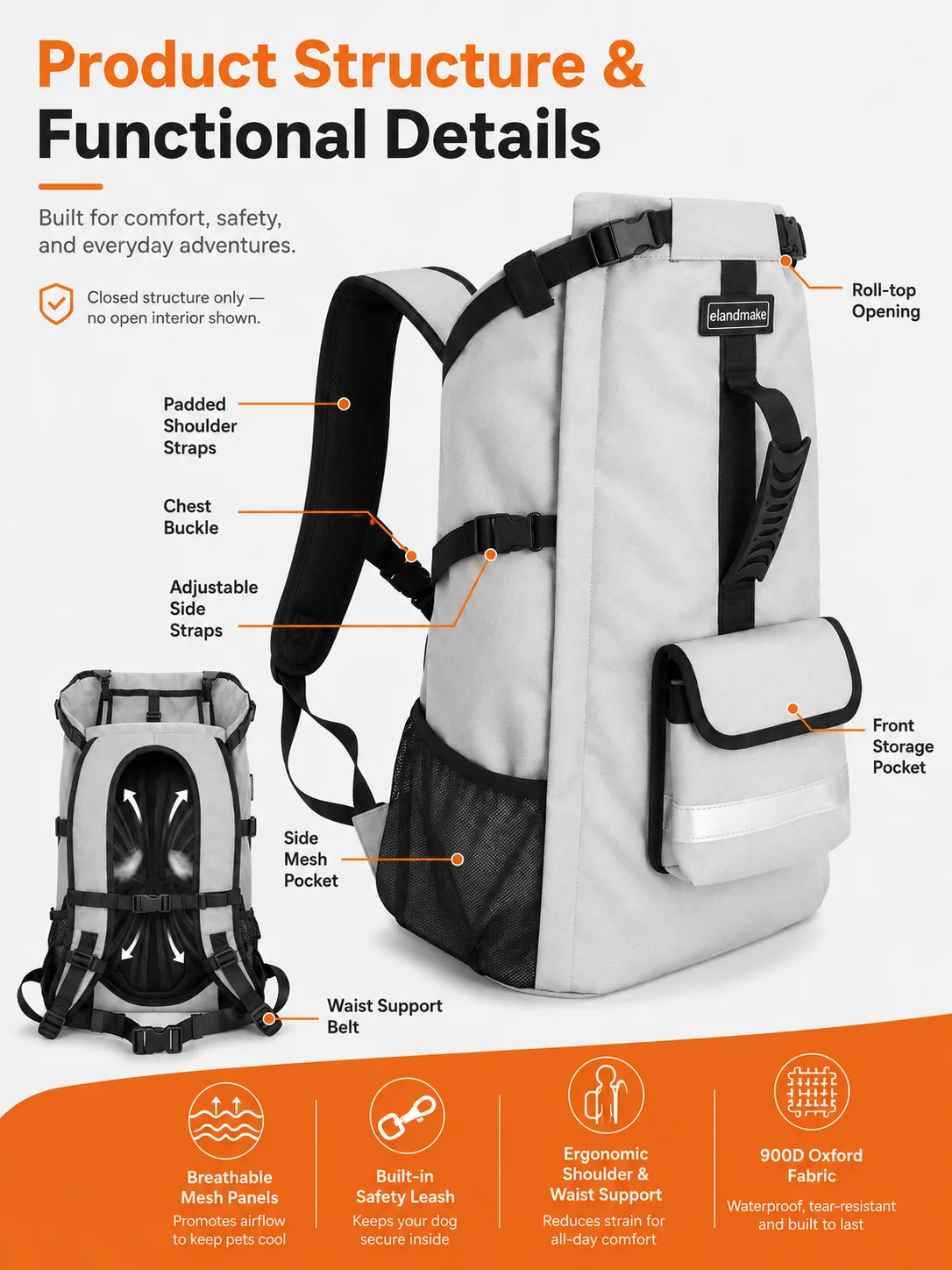 Dog Hiking Backpack Factory