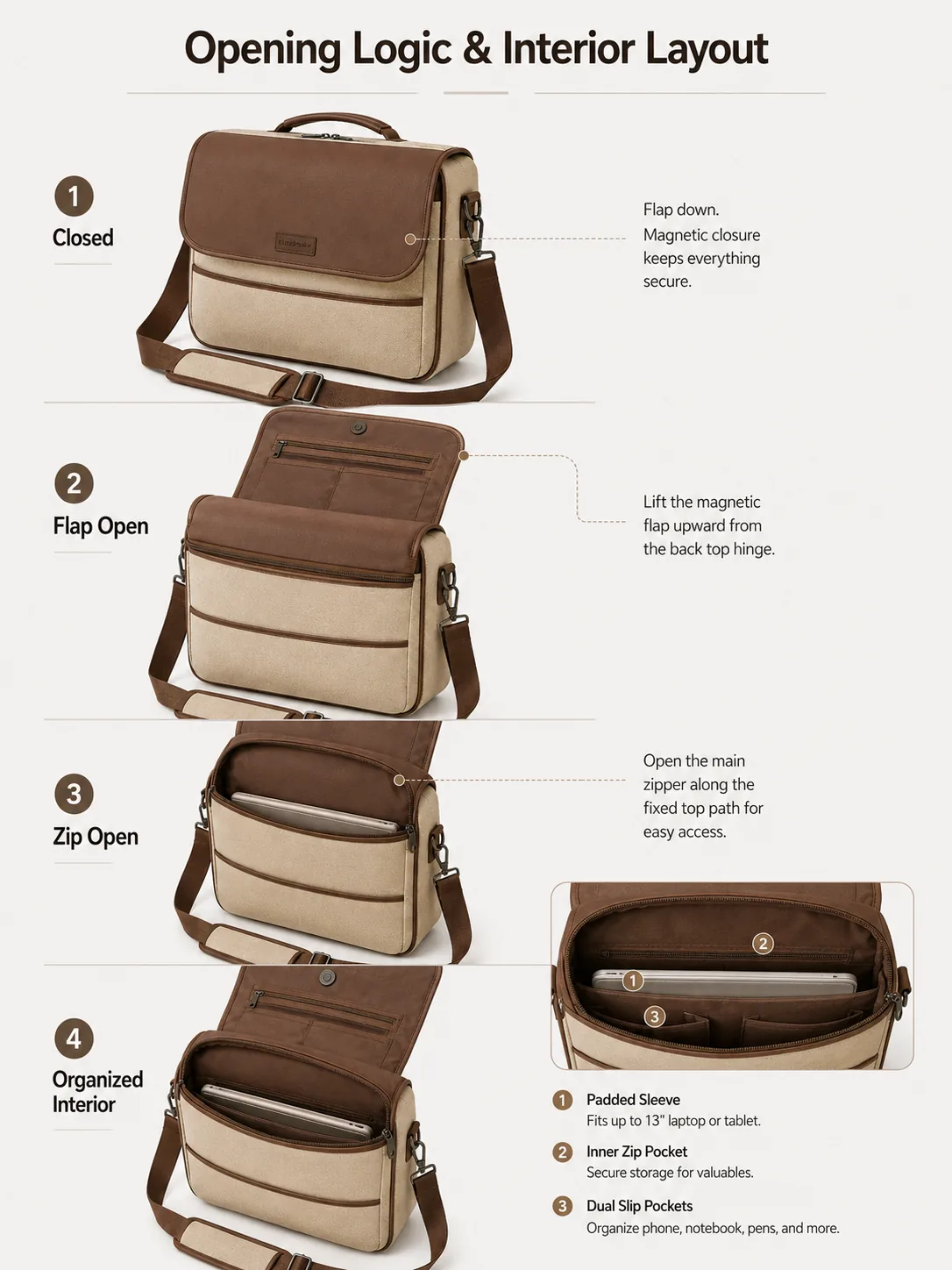 Custom Messenger Shoulder Crossbody Bag