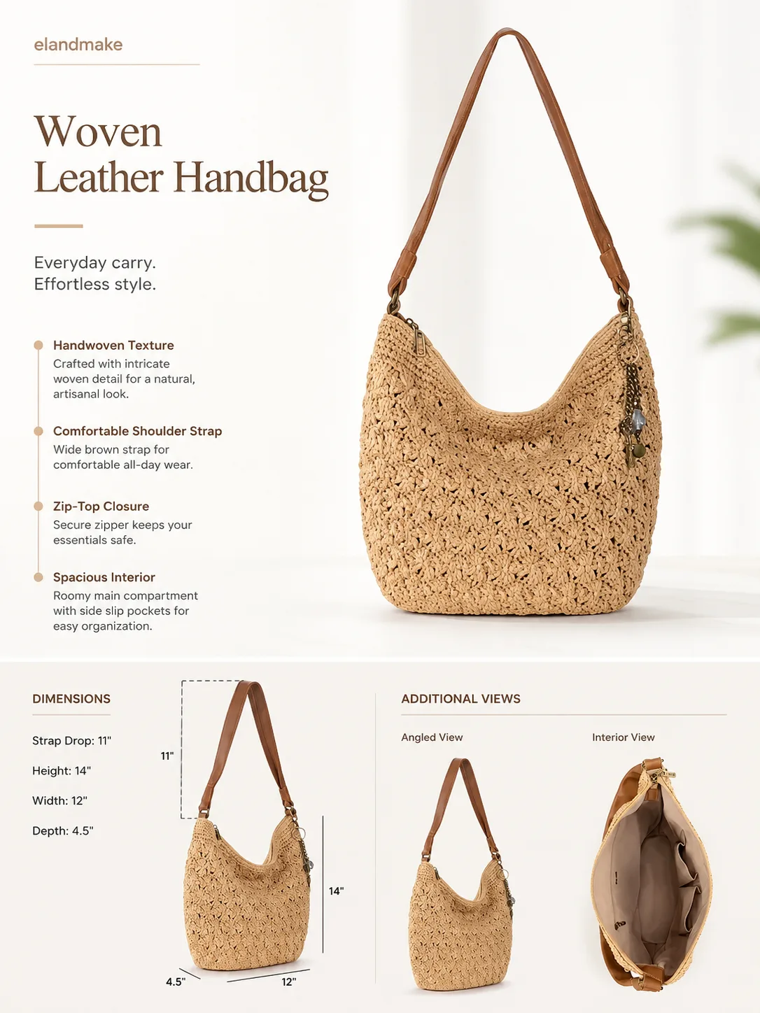 paper straw hobo handbag manufacturer