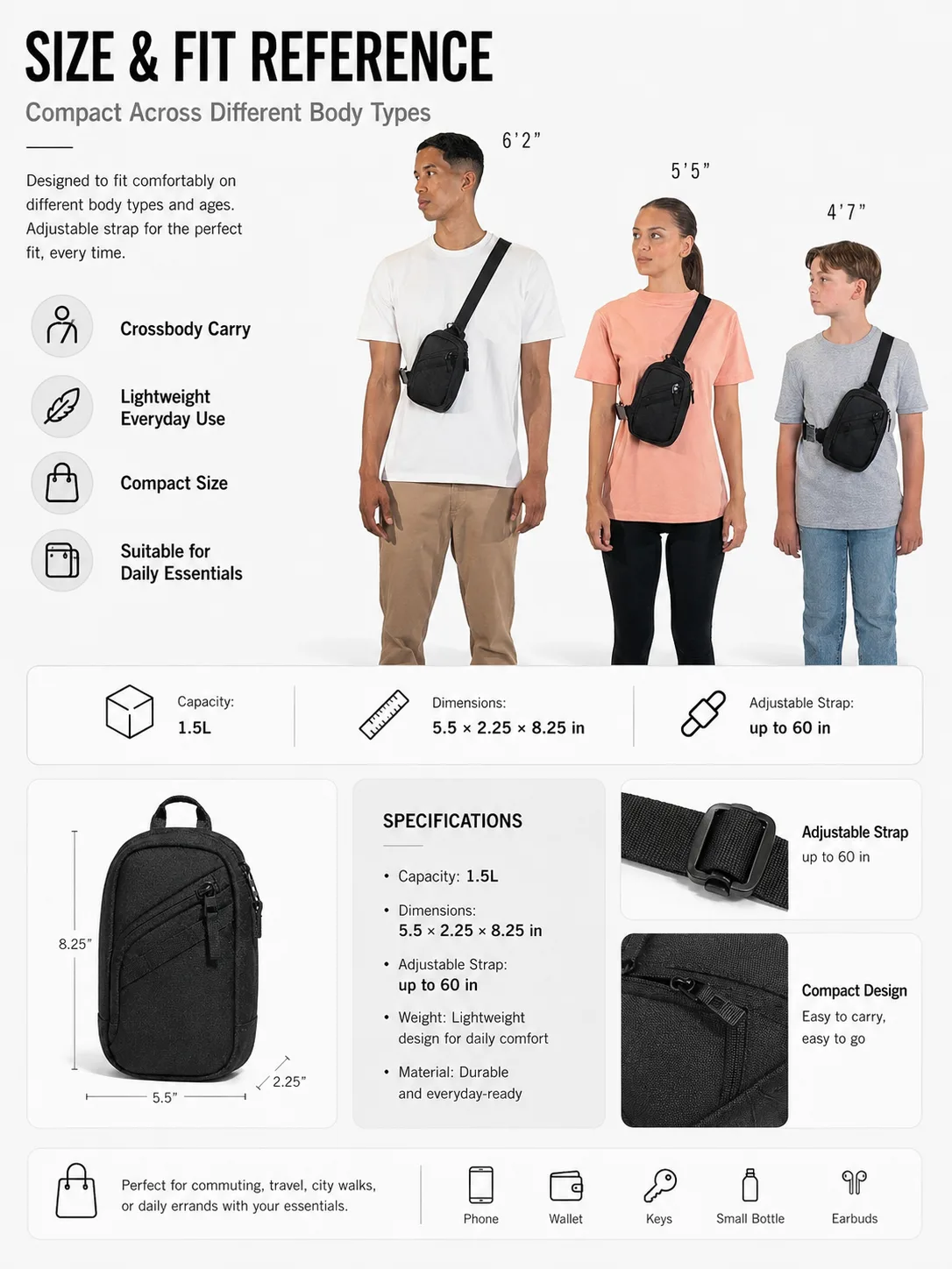 Custom Sling Crossbody Bag Supplier