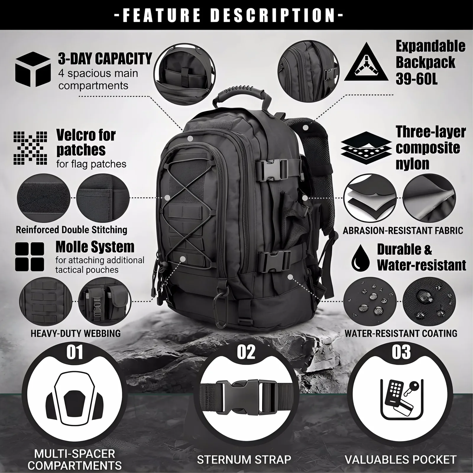 Custom Tactical Backpack Wholesale