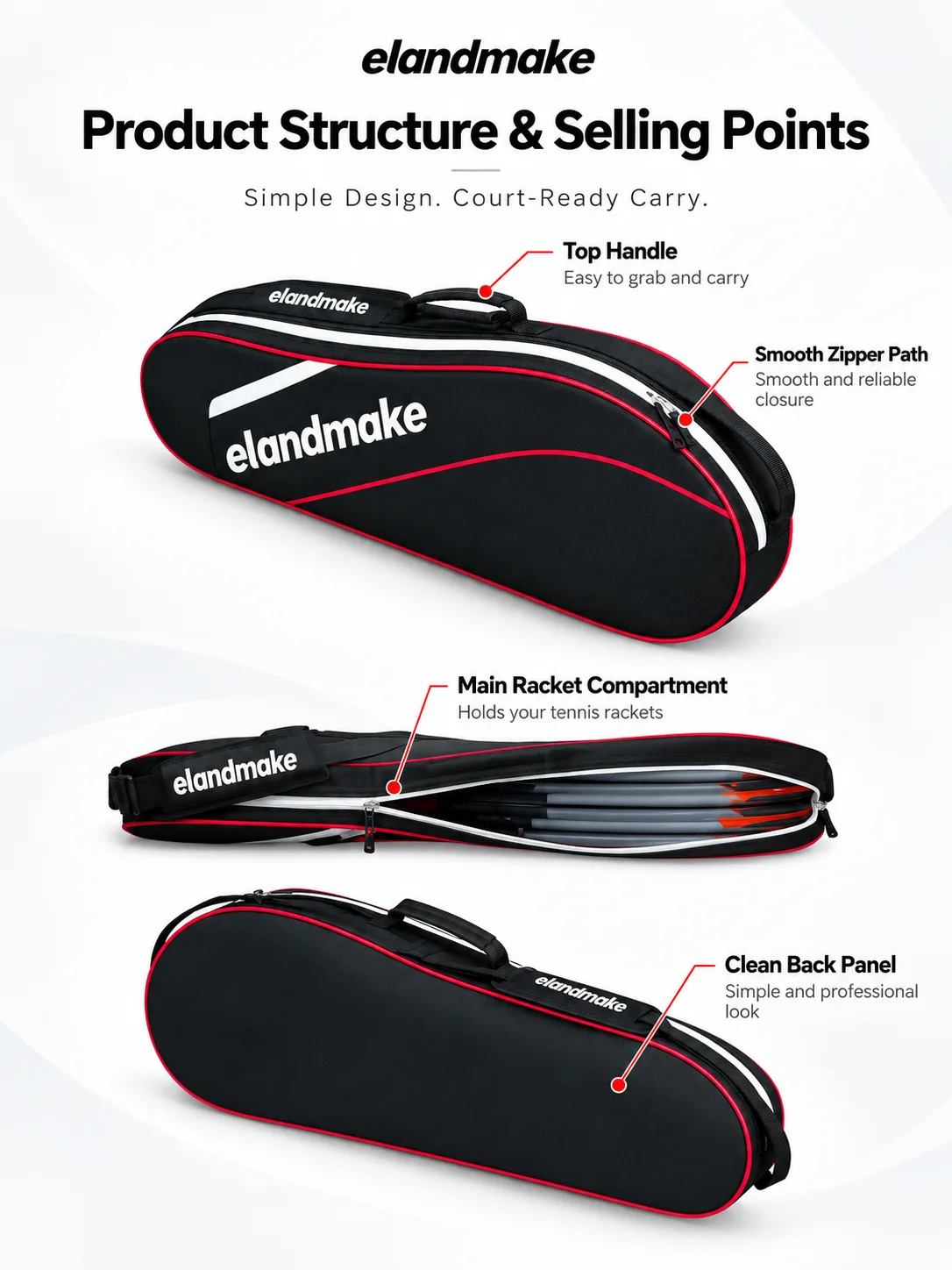 tennis racket tote bag manufacturer