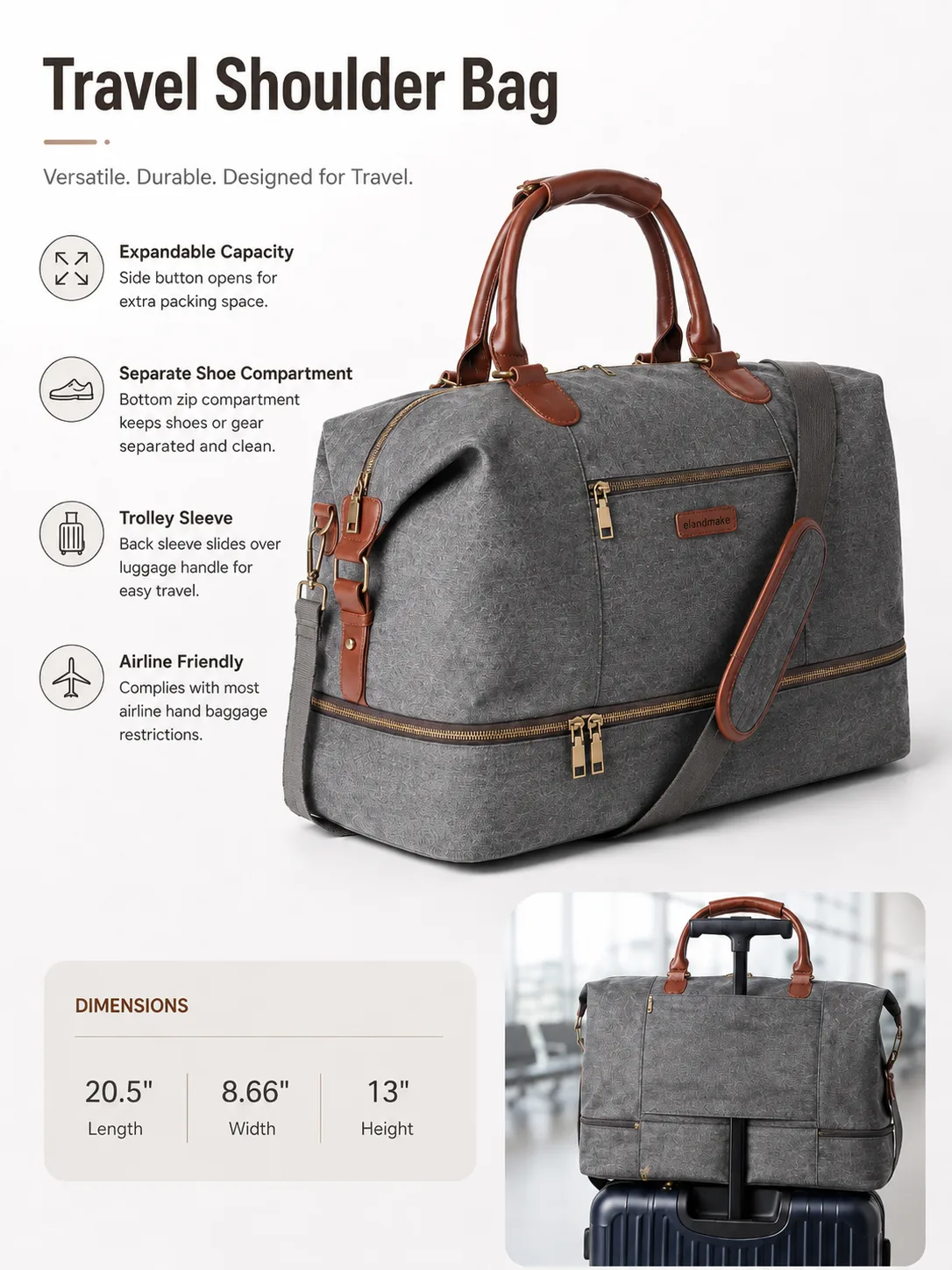 Travel Shoulder Bag Manufacturer