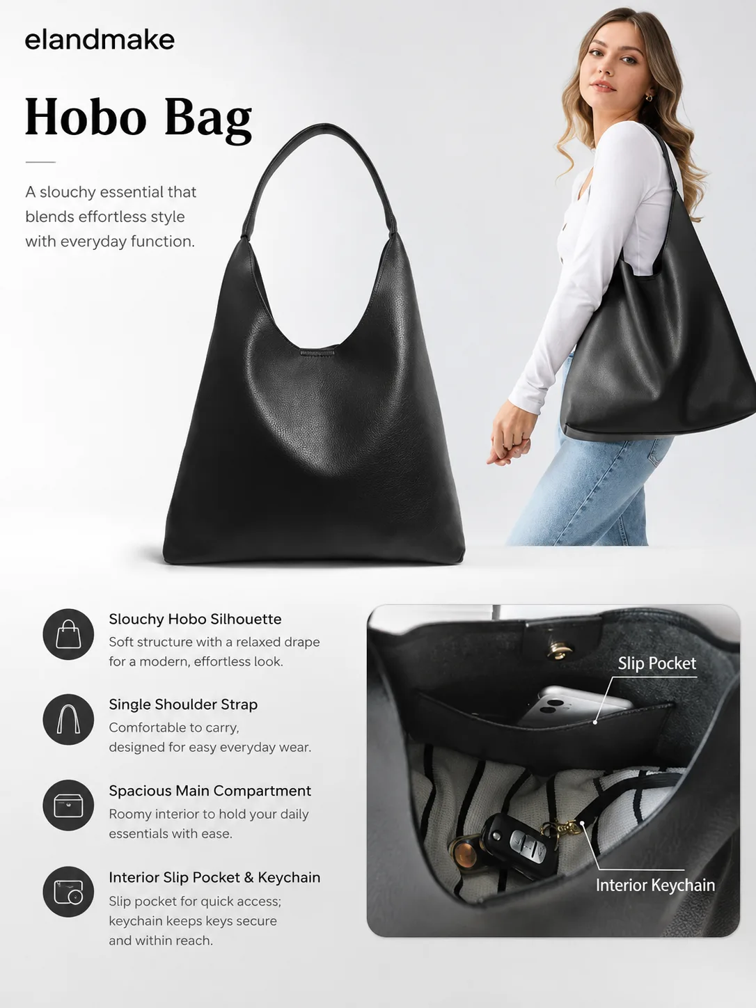 vegan leather hobo tote manufacturer