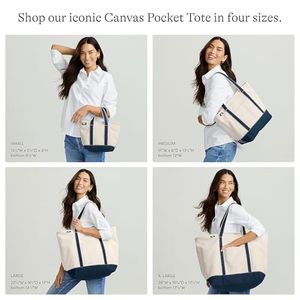 zip top canvas tote
