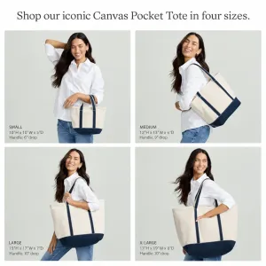 zip top canvas tote